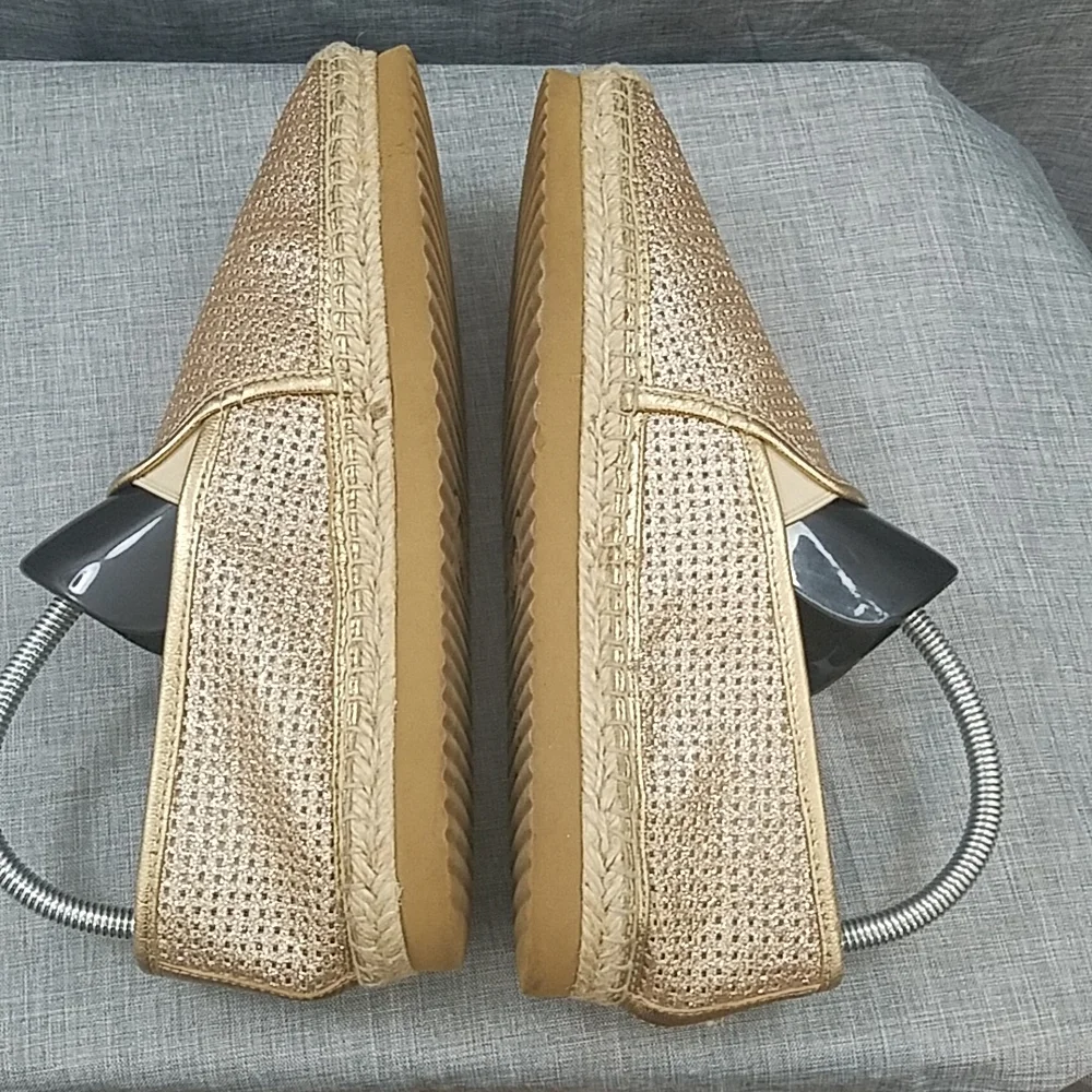 Michael Kors kendrick gold glitter espadrilles 9M